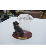 Black Lab Trusted Chum Dog Figurine by The Bradford Exchange 2003 - £10.83 GBP