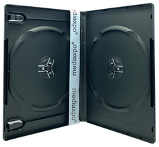 PREMIUM STANDARD Black Double DVD Cases (100% New Material) - £12.49 GBP+