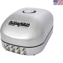 Active Aqua Air Pump, 8 Outlets, 12W, 25 L/Min, 25L, White - $108.68