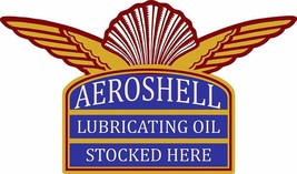 Aeroshell Shell Gasoline Lubricating Oil Plasma Cut Metal Sign - £39.02 GBP
