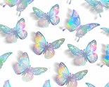 Laser Butterfly Wall Decor,48Pcs 2 Styles 3 Sizes,Removable Butterflies ... - $12.99
