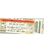 Iggy Pop &amp; The Stooges Concert Ticket Stub August 14 2003 Clarkston Mich... - £11.60 GBP