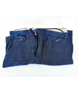 Falls Creek Mens Casual Shorts Size 36 Blue Stripe Cotton 9&quot; Inseam LOT ... - $24.14