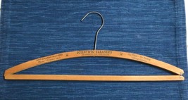 Antique Wooden Clothes Hanger Advertising Scientific Cleaners LA Los Angeles CA - £18.87 GBP