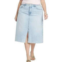 Ava &amp; Viv Woman&#39;s Mid-Rise Relaxed Fit A-Line Denim Skirt - Stretch - Si... - $14.52