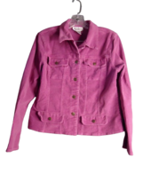 Chadwick&#39;s Corduroy Jacket Lilac Purple Blazer Button Down Pockets Size 10 - £14.99 GBP