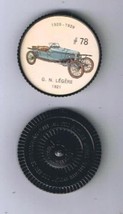 Jello Hostess Cars Coin 1960s Premium - G N Legere 1921 #78 - $2.17