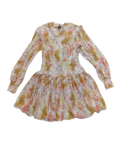FREE PEOPLE Womens Dress Mini Elegant Stylish Long Sleeve Multicolor Size XS - £51.77 GBP