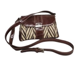 Liz Claiborne Crossbody BAG Adjustable  Foldover Flap Exterior Pocket Br... - $15.83