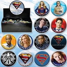 DC Comics Supergirl TV Series Metal Button Group of 12 Ata-Boy YOU CHOOS... - £1.19 GBP
