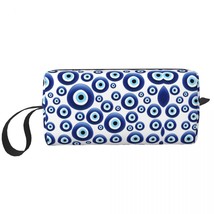 Mediterranean  Protection Travel Toiletry Bag Turkish Tribes Amulet Cosmetic Mak - £48.10 GBP