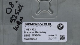 Bmw 135I 335I 535I N54 Engine Control Module Computer Ecu Ecm Pcm 7583332 image 4