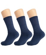 Athletic Cushioned Cotton Crew Sport Socks 3 Pairs Shoe Size 5-10 - £9.42 GBP