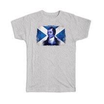 Robert Burns Portrait : Gift T-Shirt Burns Night Poetry Scottish Literature Whis - £14.25 GBP