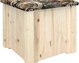 Montana Woodworks Homestead Collection Upholstered Ottoman with Storage,... - $350.99