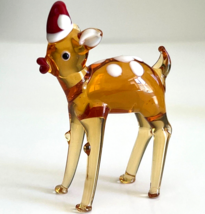 Murano Glass, Handcrafted Lovely Gazelle, Bambi &amp; Baby Deer Figurine, Size2 - £22.32 GBP