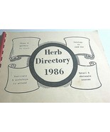 Herb Directory 1986 Paperback Spiral Bound Preowned Book Wholesale Sources - $13.55 CAD