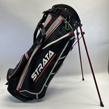 Callaway Strata Golf Bag Stand 14 Way Divider Black/Red/White W/ Rain Cover - $121.54