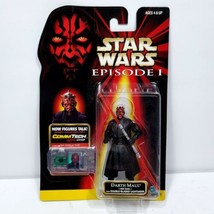 Star Wars Episode 1 Darth Maul Jedi Duel Action Figure Comm Tech Dual Lightsaber - £15.81 GBP