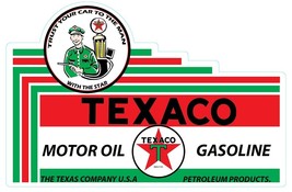 Texaco Motor Oil / Gasoline Laser Cut Metal Sign - $1,279.58 MXN