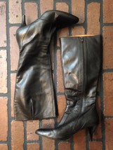 J. Crew Knee-high Boots Brown Leather Size 8.5 - £51.02 GBP