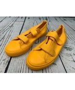Canvas Kid Sneaker Hook and Loop Loafers Yellow - £15.99 GBP
