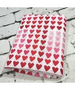 Vintage Heart Fabric Red Pink Measures 44&quot; X 2 Yrds Valentines Love  - £23.29 GBP
