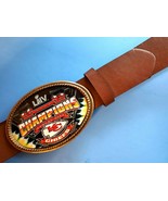 KANSAS CITY CHIEFS 2020 SUPER BOWL LIV -Championship Epoxy Buckle &amp; Brow... - $33.78 CAD