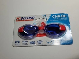 Dolfino Premier Child Blast Goggles Red / Blue w/ Nose Clip &amp; Ear Plugs Kids 4+  - £7.36 GBP