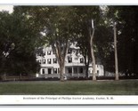 Principal&#39;s Residence Exeter Academy New Hampshire NH UNP DB Postcard G17 - $3.91