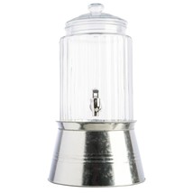 Gibson Home Cheyenne 1.5 Gallon Embossed Beverage Dispenser w/Glass Lid ... - $39.59