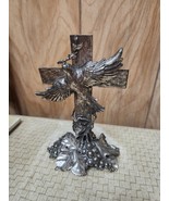Vtg Arthur Court Standing Cross Peace Dove Olive Branch Scripture Isaiah... - €20,74 EUR
