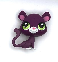 Littlest Pet Shop Purple Panther With Green Eyes #3295 - £4.79 GBP
