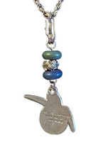 Unisex Pewter Sea Turtle Signed On 18 In Thick Chain 4 In Pendant Unique Clasp - £31.32 GBP
