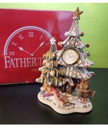 John Hine Limited 1996 Father Time Christmas Tree Mantel Clock Vintage R... - $68.33 CAD