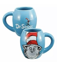 Coffee Mug Cat In The Hat Blue Oval 18oz Collectable Vandor LLC. Dr. Seuss - £15.00 GBP