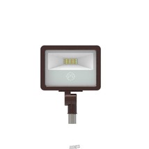 10 in. 30-Watt Bronze Outdoor Integrated LED Thin Flood with 3,000-Lumen... - $56.99