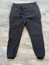 Eddie Bauer First Ascent Joggers Size 8 Black Lined Pockets Womens Hikin... - $38.01