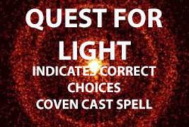 100X Coven Cast Quest For Light Indicates Correct Choices Extreme Magick - £23.51 GBP