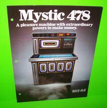 Rock Ola 478 Jukebox FLYER Original 1978 Phonograph Music Art Print Sheet - $20.24