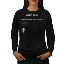 Wellcoda Geek Coding Programmer Womens Sweatshirt, Test Casual Pullover Jumper - £22.65 GBP+