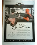 Chevrolet Six Cylinder Smoothness Magazine Advertising Print Ad Art 1929 - €6,02 EUR
