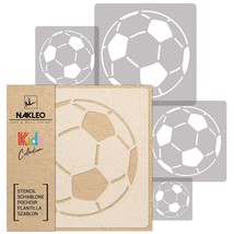 Playful Patterns: 5-Piece Reusable Plastic Stencils Set for Soccer Ball ... - $58.40