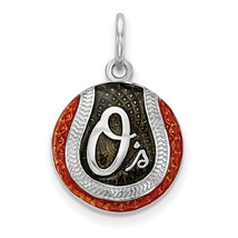 SS Baltimore Orioles O Enameled Baseball Charm - £62.06 GBP