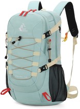 Bseash 40L Waterproof Hiking Backpack With Rain Cover, Outdoor Sport, Milk Green - £31.59 GBP
