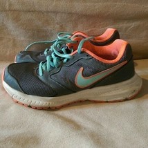 Nike Downshifter 6 Running Shoes Grey &amp; Coral &amp; Light Blue 684765-018 - ... - $16.99