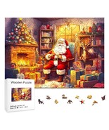 Wooden Jigsaw Puzzle Christmas Eve Santa A5 Small  Size 8.27  ins. x 5.8... - £11.73 GBP