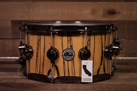 DW 14&quot; x 7&quot; Collector&#39;s Series Snare Drum, Ivory Ebony Exotic, Natural Gloss, - £881.65 GBP