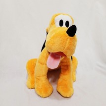 Disney Pluto Dog Plush 11&quot; Stuffed Animal Disney Embroidered near  Tail - £21.61 GBP