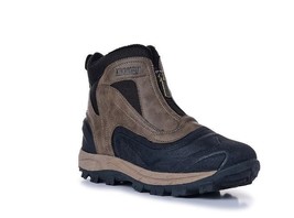 Khombu Cliff Men&#39;s Size 12 Winter Boot Warm Lining, Zipper Closure, Brown - $31.99